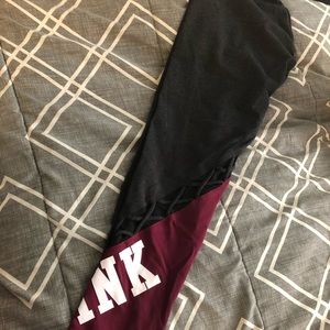 PINK Cotton Yoga Leggings